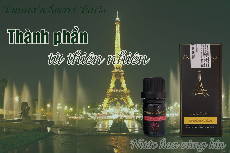Emma’s Secret Paris được chiết xuất từ tinh dầu thiên nhiên, an toàn khi sử dụng