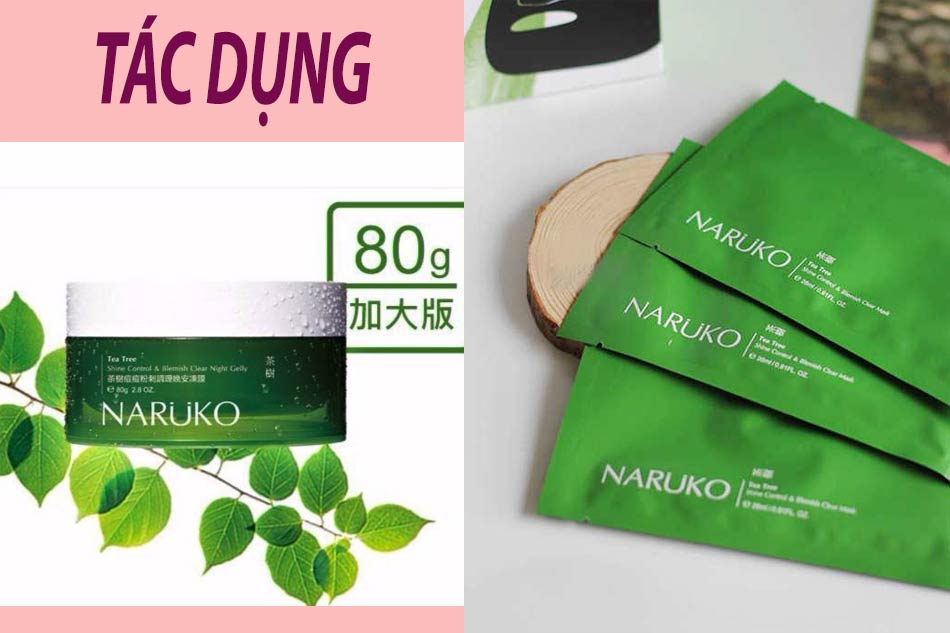 Tác dụng của mặt nạ tràm trà Naruko