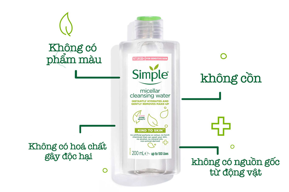 Nước tẩy trang Simple có tốt không?