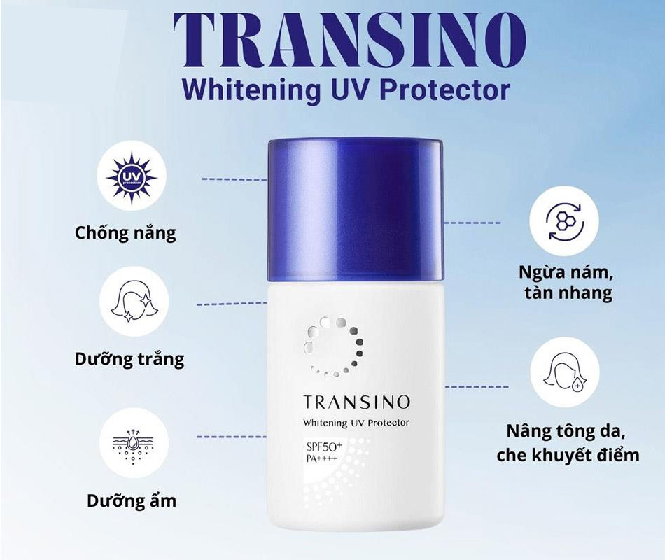 Kem chống nắng Transino Whitening UV Protector 30ml