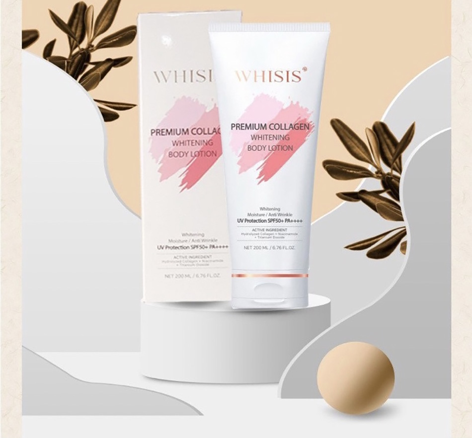 Kem dưỡng thể Whisis Premium Collagen Whitening Body Lotion